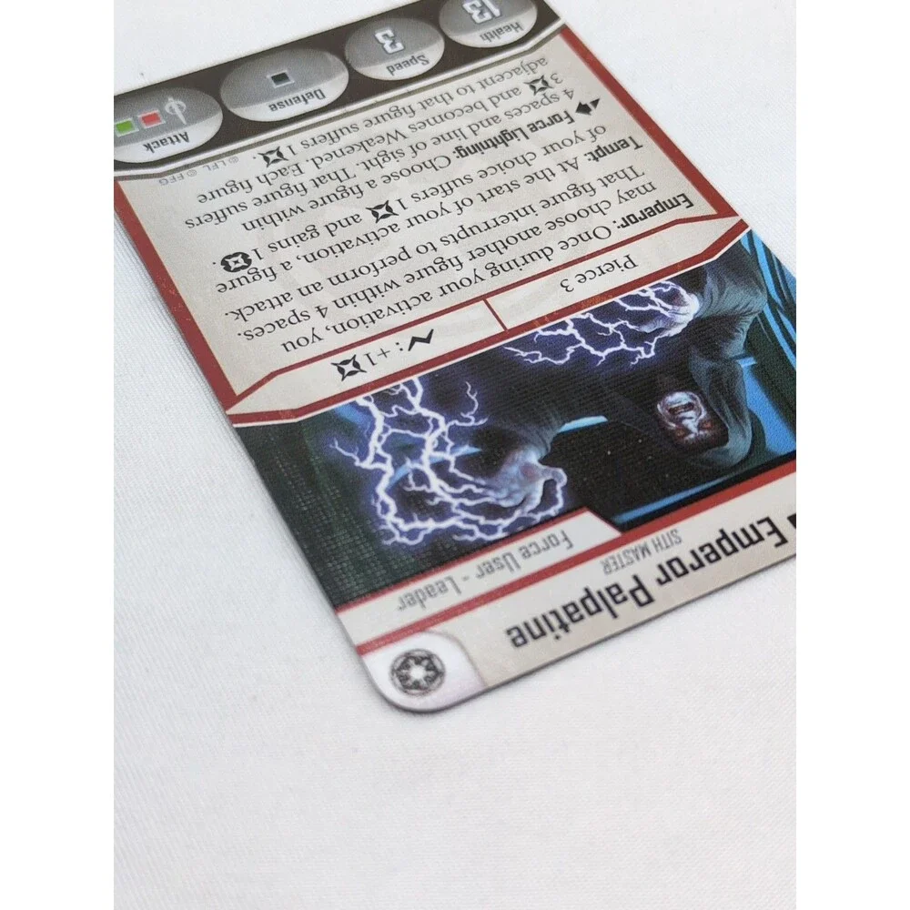 Star Wars Imperial Assault Emperor Palpatine Villain Pack Deployment Card Only